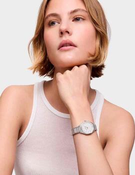 Reloj Tous Now KDT acero esf. blanca