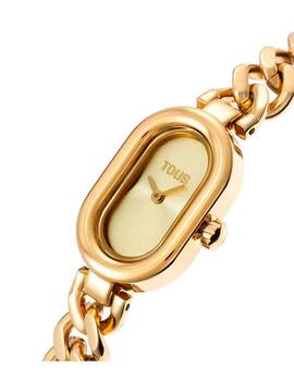Reloj Tous oval acero IP gold