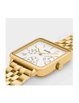 Reloj Cluse La Tétragone acero chapado