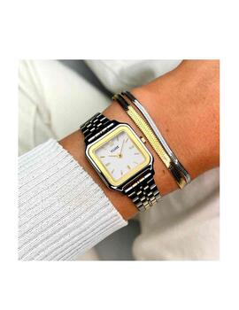 Reloj Cluse Gracieuse acero con pulsera doble