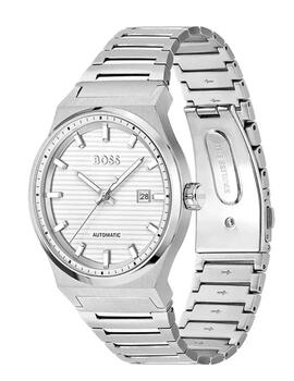 Reloj Boss automático acero esf. blanca