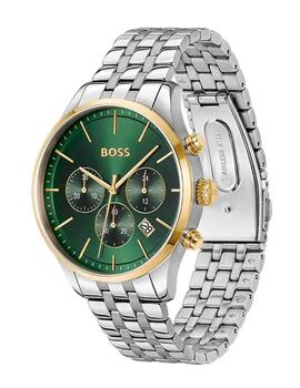 Reloj Boss crono acero bicolor esf. verde