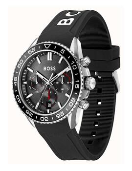 Reloj Boss crono acero esf. negra