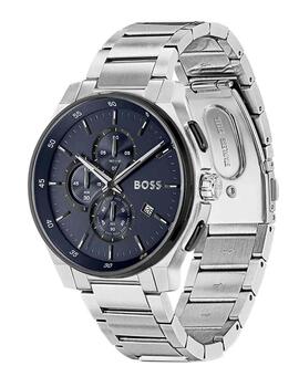 Reloj Boss acero esf. azul
