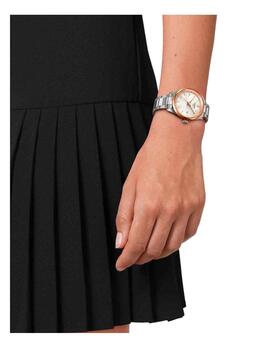 Reloj Tissot acero bicolor esf. blanca