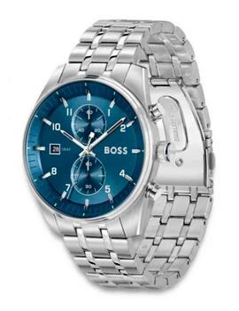 Reloj Boss crono acero esfera azul