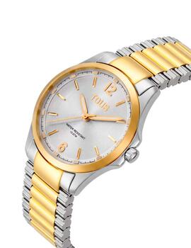 Reloj Tous analógico con brazalete de acero y acero dorado