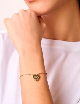 Pulsera Guess Amore acero chapado