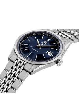 Reloj Tissot Visodate automático acero esfera azul