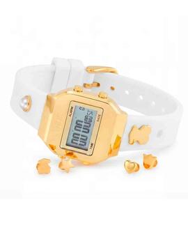 Reloj Tous Xpres IP gold correa blanca