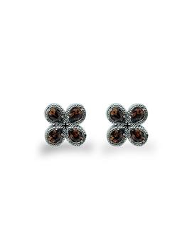 Pendientes Top Silver flor