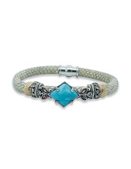 Pulsera Top Silver Turquesa