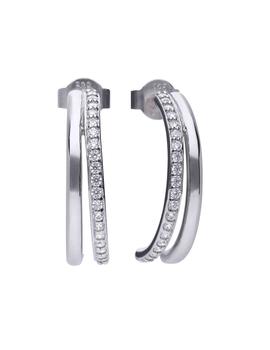 Pendientes Diamond Fire plata y circonitas