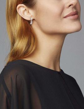 Pendientes Diamond Fire plata y circonitas