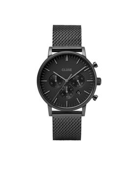 Reloj Cluse Aravis Chrono Mesh Full Black, 40mm
