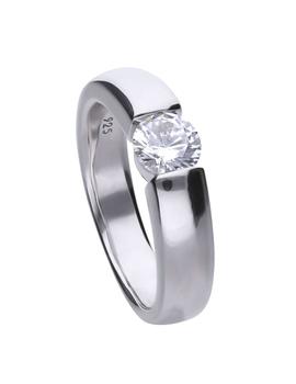 Anillo Diamonfire plata y circonitas