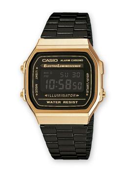 Reloj Casio digital negro y dorado